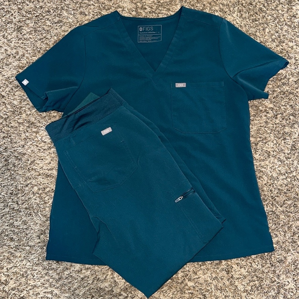 Figs Zamora High Waisted 2.0 Jogger Scrub Pants-Size L
